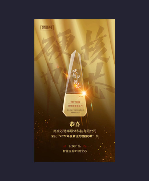 2022年度最佳处理器芯片【智能座舱X9舱之芯】